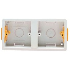 35mm Flush Double 1G Single Plastic Dry Lining Back Box